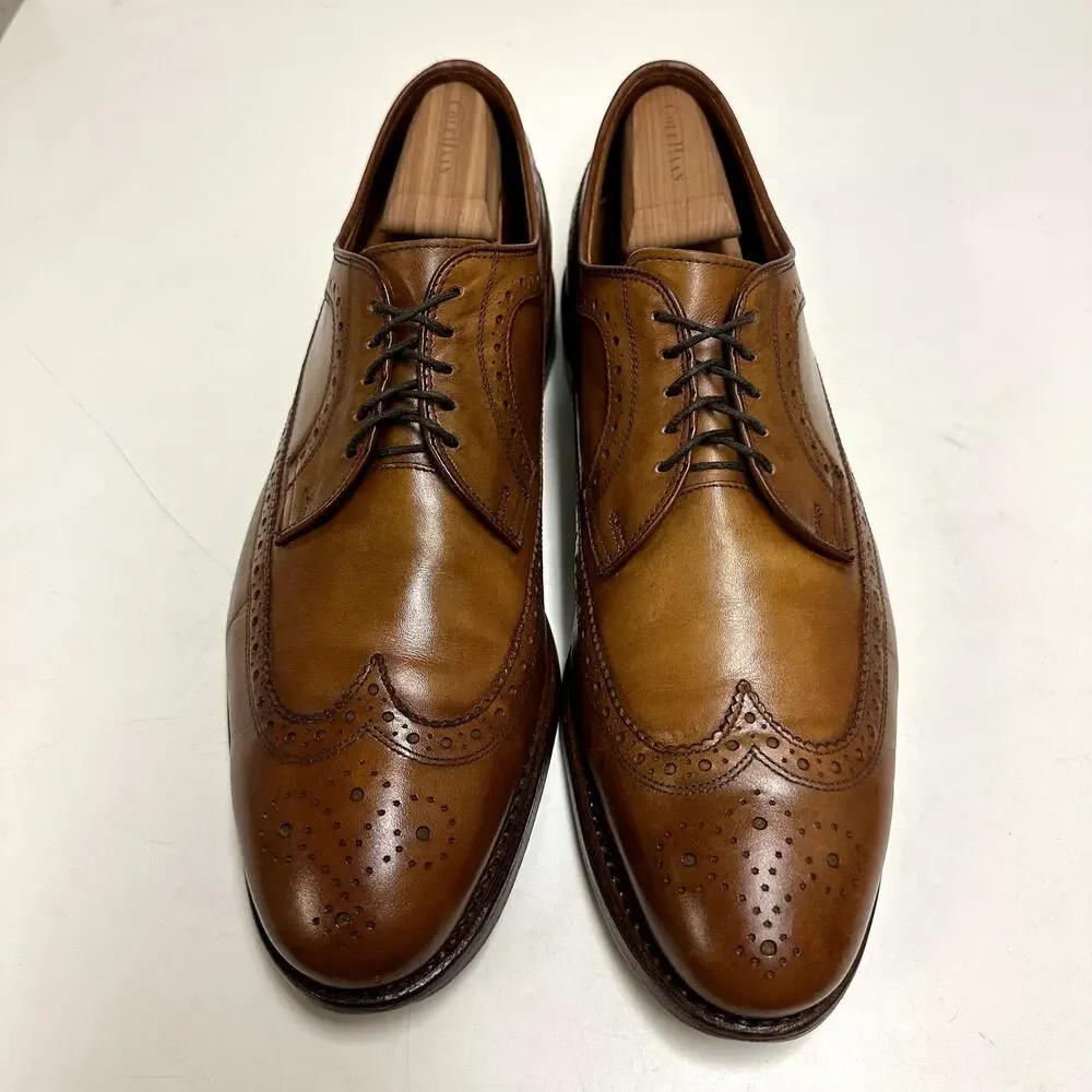 NEW HEELS Allen Edmonds x Ralph Lauren Brown Longwing Wingtip Made in USA 11.5